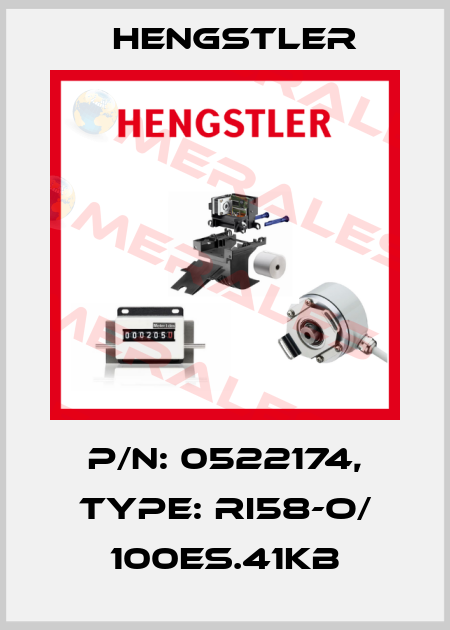 p/n: 0522174, Type: RI58-O/ 100ES.41KB Hengstler