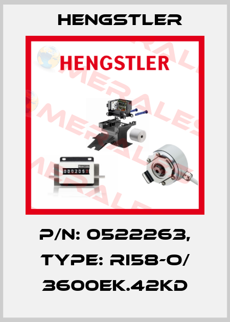 p/n: 0522263, Type: RI58-O/ 3600EK.42KD Hengstler