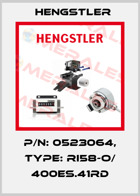 p/n: 0523064, Type: RI58-O/ 400ES.41RD Hengstler