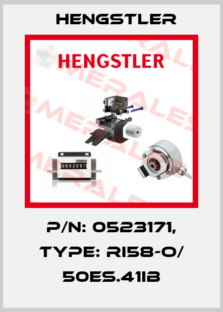 p/n: 0523171, Type: RI58-O/ 50ES.41IB Hengstler