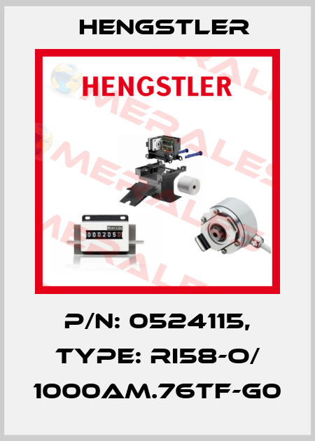 p/n: 0524115, Type: RI58-O/ 1000AM.76TF-G0 Hengstler