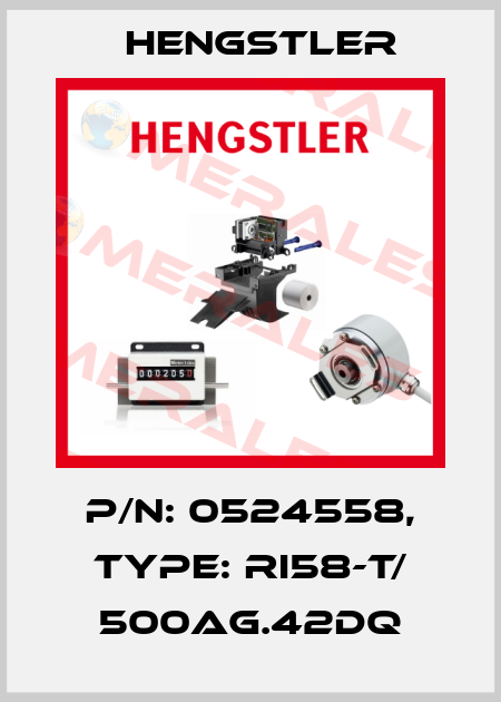 p/n: 0524558, Type: RI58-T/ 500AG.42DQ Hengstler