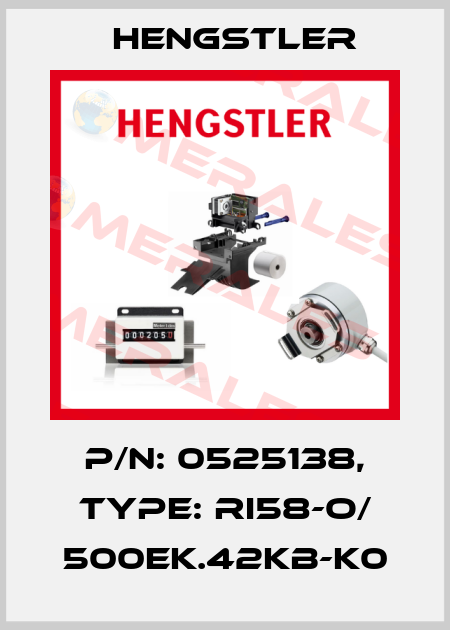 p/n: 0525138, Type: RI58-O/ 500EK.42KB-K0 Hengstler