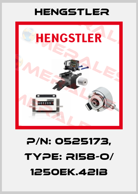 p/n: 0525173, Type: RI58-O/ 1250EK.42IB Hengstler