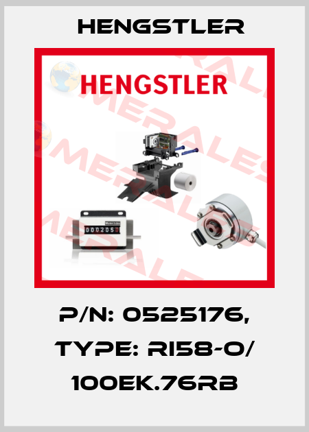 p/n: 0525176, Type: RI58-O/ 100EK.76RB Hengstler