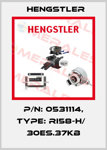 p/n: 0531114, Type: RI58-H/   30ES.37KB Hengstler