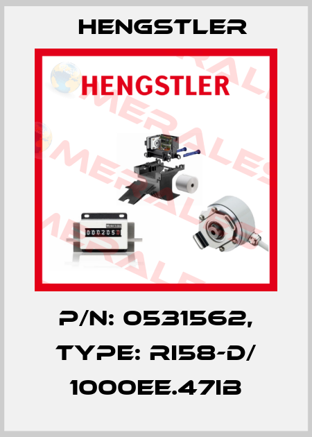 p/n: 0531562, Type: RI58-D/ 1000EE.47IB Hengstler