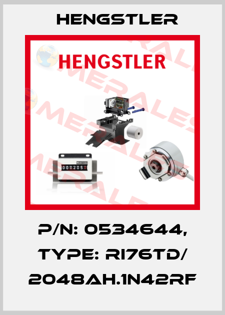 p/n: 0534644, Type: RI76TD/ 2048AH.1N42RF Hengstler