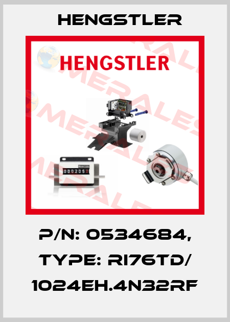 p/n: 0534684, Type: RI76TD/ 1024EH.4N32RF Hengstler