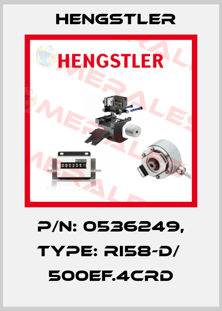 p/n: 0536249, Type: RI58-D/  500EF.4CRD Hengstler