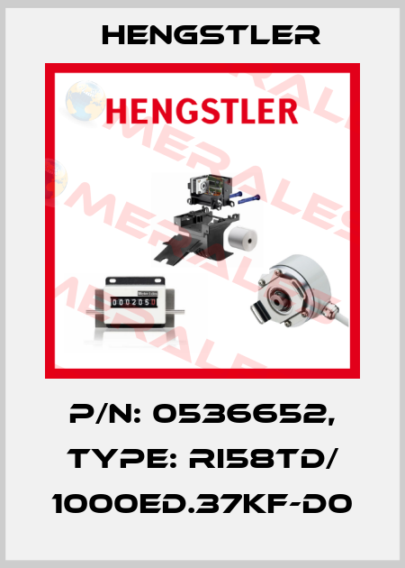 p/n: 0536652, Type: RI58TD/ 1000ED.37KF-D0 Hengstler