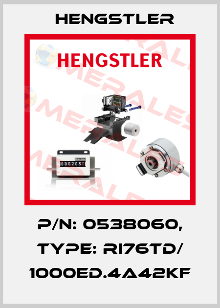 p/n: 0538060, Type: RI76TD/ 1000ED.4A42KF Hengstler