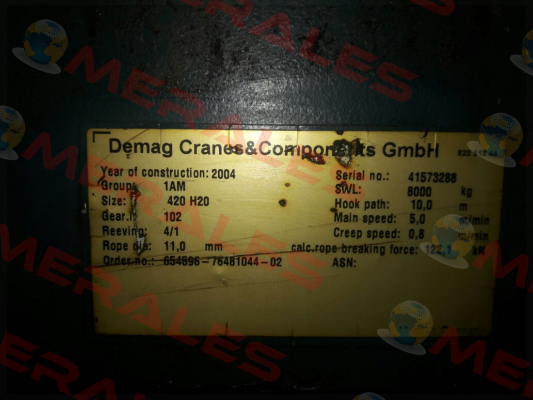 ROPE FOR:41573288  Demag