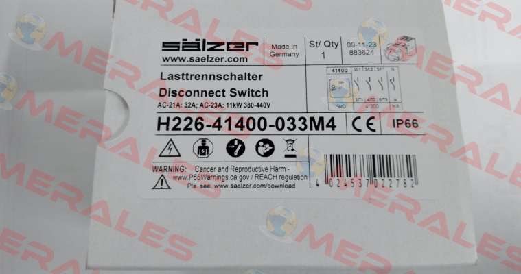 H226-41400-033M4 Salzer
