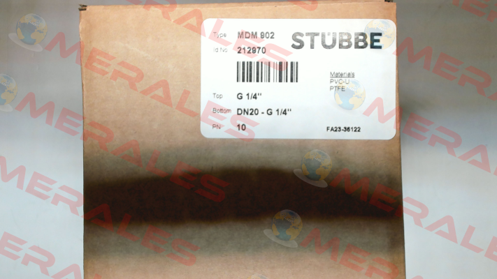 P/N: 212970, Type: MDM 902 Stübbe