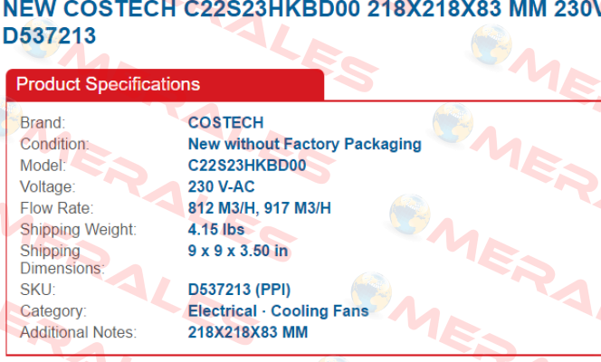 C22s23hkbd00  Costech