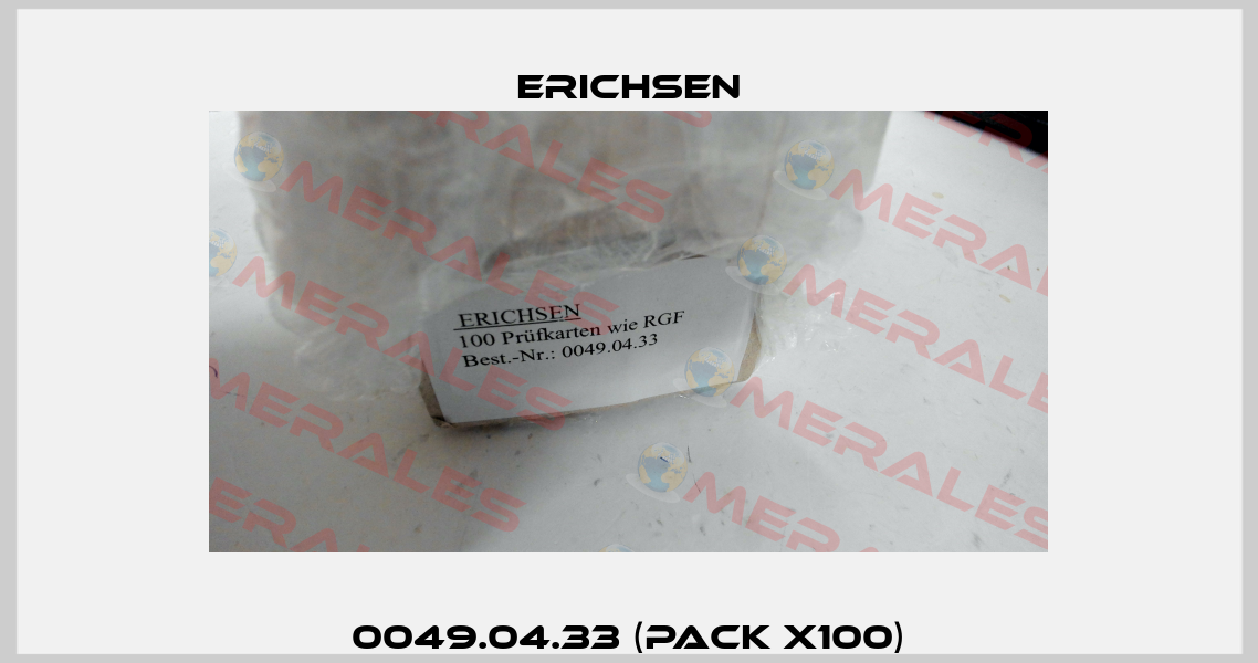 0049.04.33 (pack x100) Erichsen