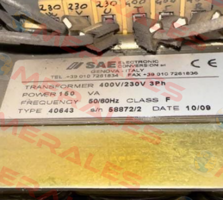 40643-T00 SAE – Electronic Conversion