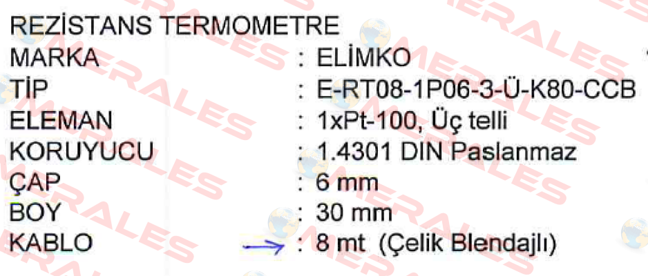 RT08-1P06-3-Ü-K80-CCB  Elimko