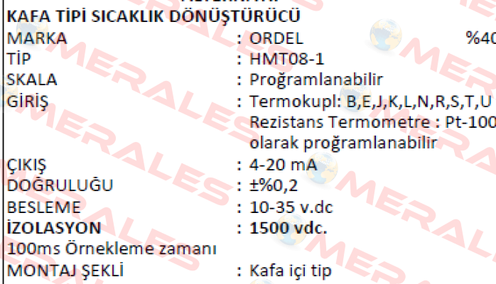 HMT08-1 Ordel