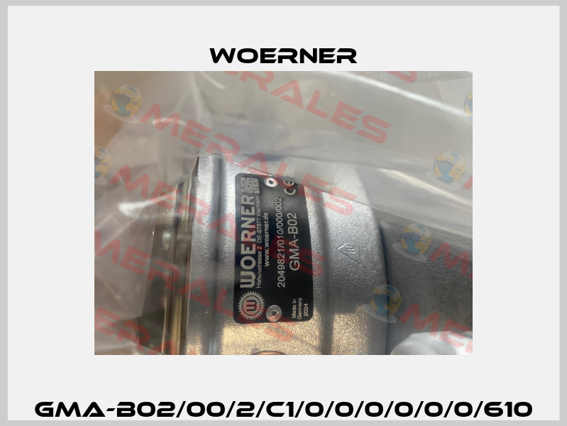 GMA-B02/00/2/C1/0/0/0/0/0/0/610 Woerner