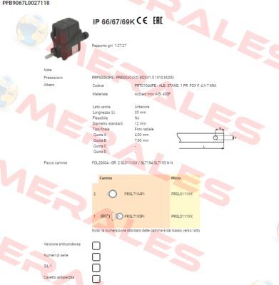 PFB9067L0027118 Ter Tecno Elettrica Ravasi