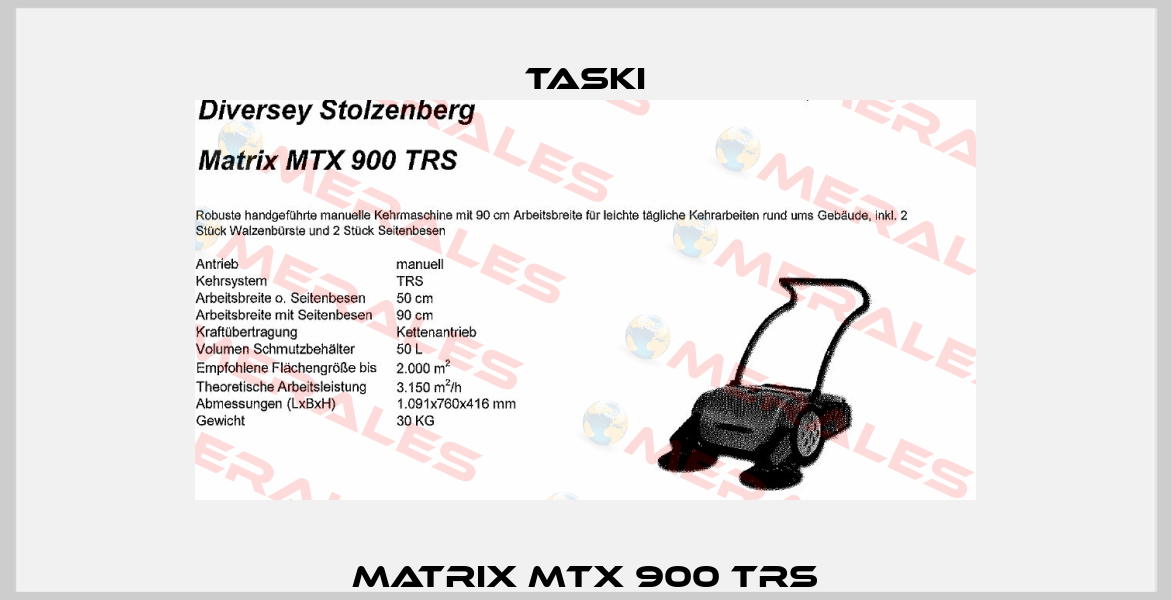  Matrix MTX 900 TRS  TASKI