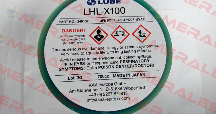249137  LHL-X100-7 Lube