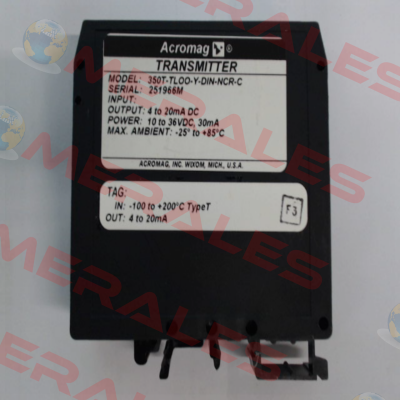 350T-TL00-Y-DIN-NCR-C Acromag