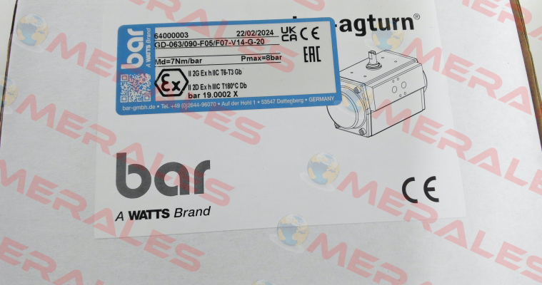GD-063/090-F05/F07-V14-G-20 bar