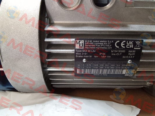 BAX 90 LA4 kw 1.5 (B5) M.G.M MOTORI