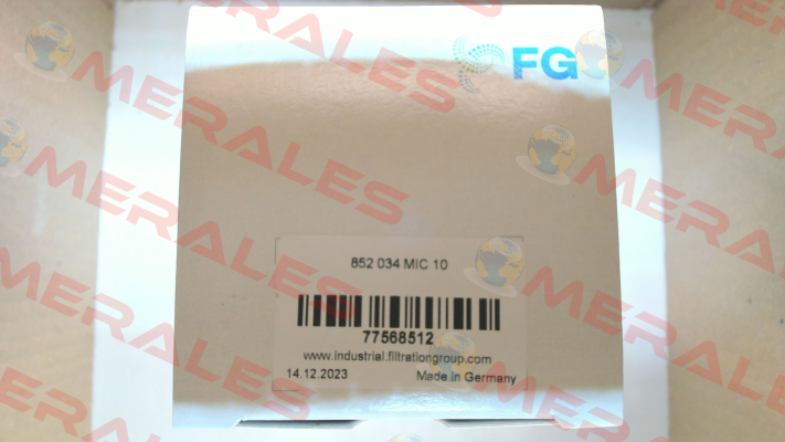 852 034 MIC10 NBR / PN: 77568512 / F-21810186 MAHLE