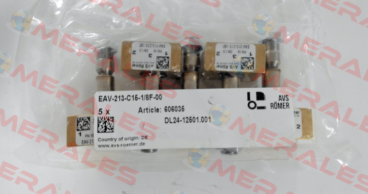 P/N: 606035 Type: EAV-213-C15-1/8F-00 Avs Römer