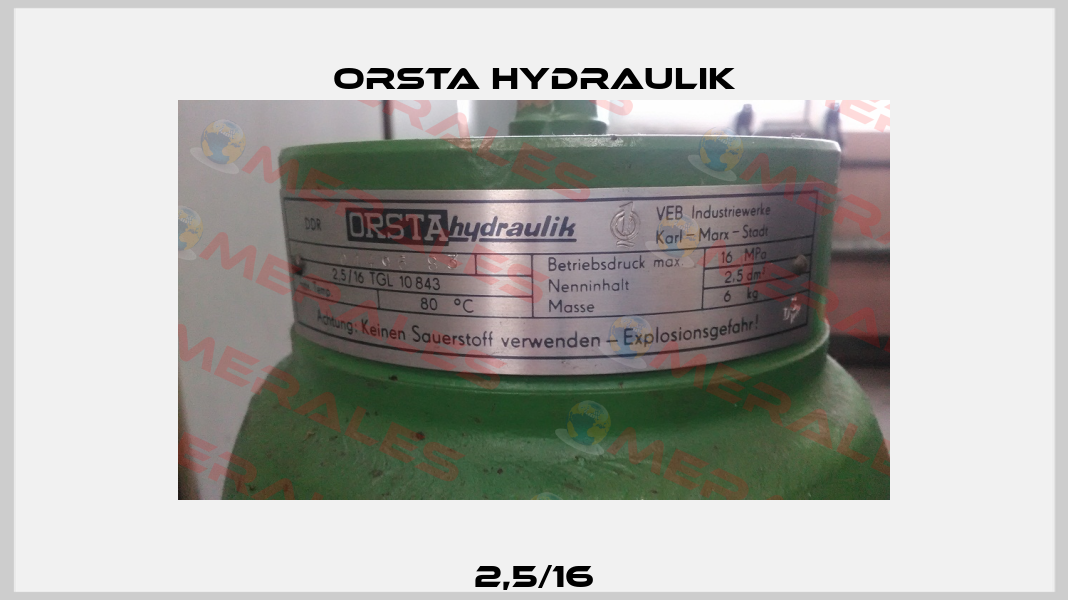 2,5/16 Orsta Hydraulik