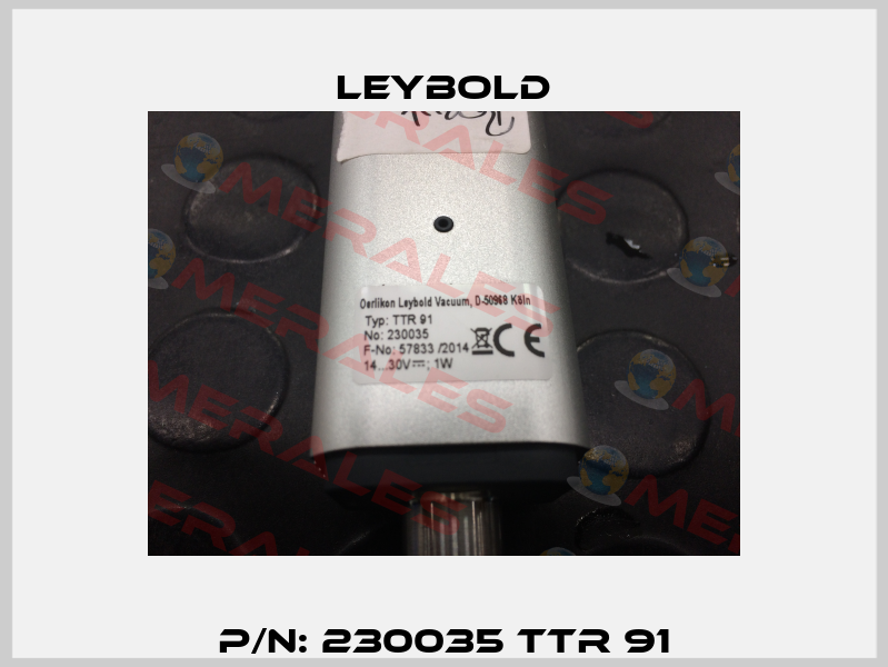 P/N: 230035 TTR 91 Leybold
