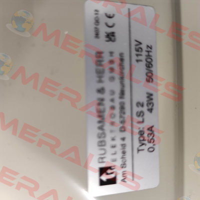 LS 2K Pebble grey RAL 7032 - 115V AC Rübsamen & Herr