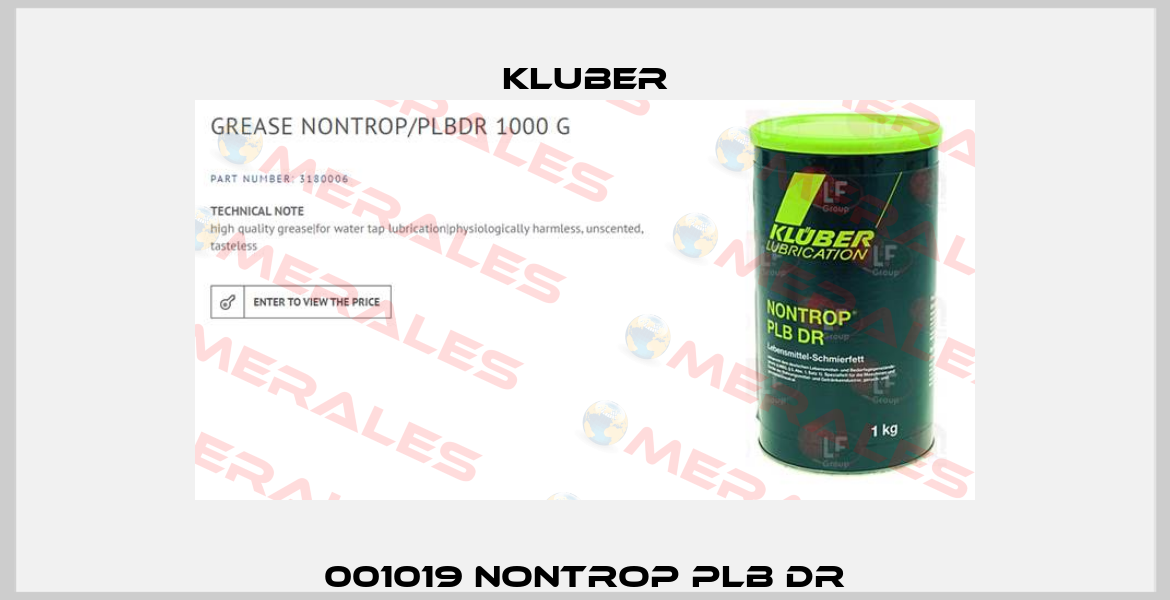 001019 NONTROP PLB DR Kluber