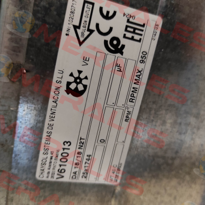 V610013 / DA 18/18 N2T 00 25X1744 VE Chaysol
