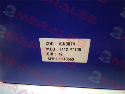 P/N: 1CN0074 Type: T412 Tecsystem