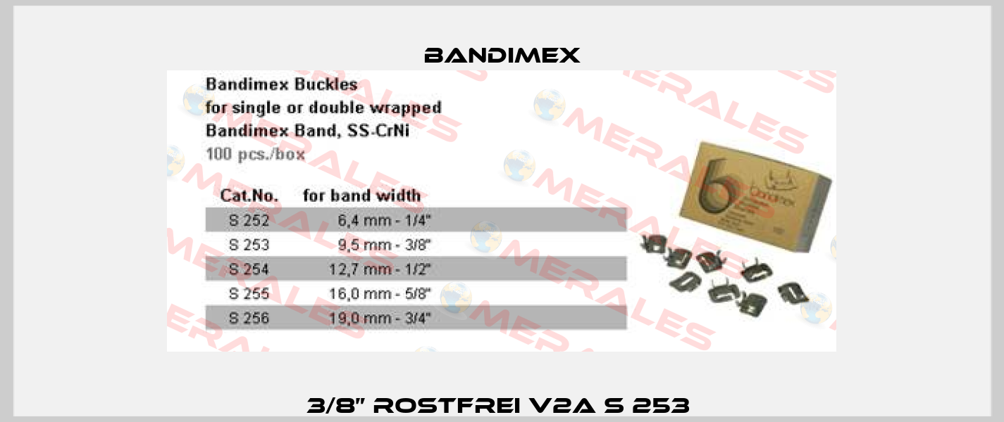3/8” rostfrei V2A S 253  Bandimex