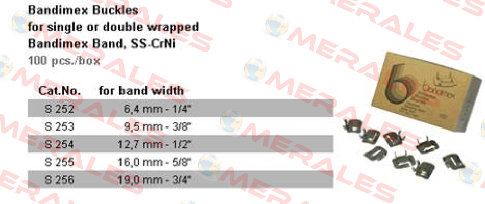 3/8” rostfrei V2A S 253  Bandimex