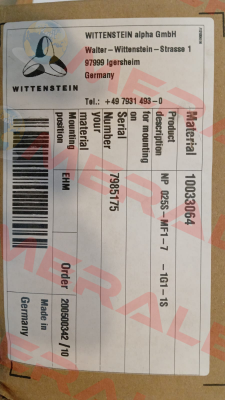 NP025S-MF1-7-1G1-1S Wittenstein