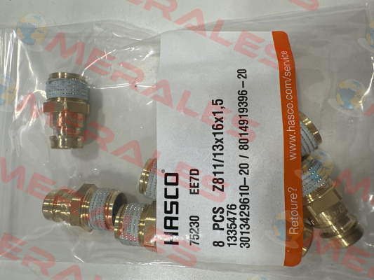 Z811 13x16x1,5 Hasco