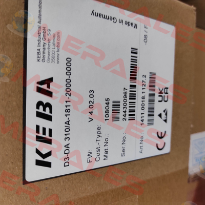 D3-DA-310/A-1811-20 Keba