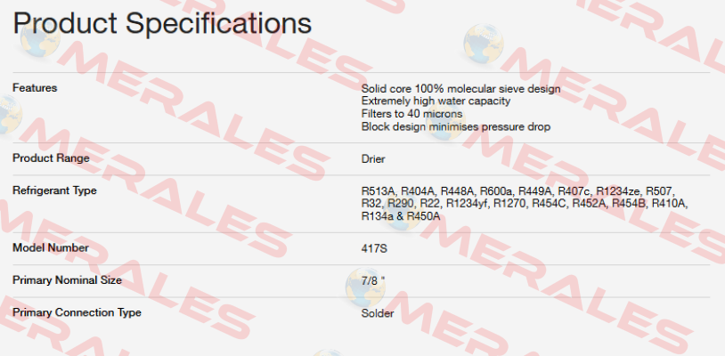 D341/7S-7/8"ODS / PN: 4356722 Castel