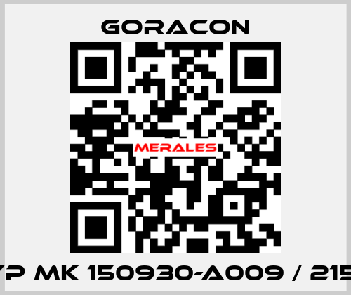 Typ MK 150930-A009 / 21510 GORACON