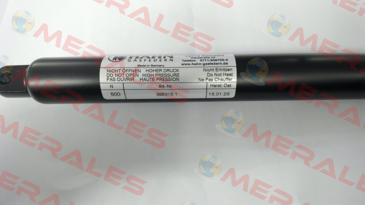 S10 28 130 1 400 GZ18 AB16 500N Hahn Gasfedern