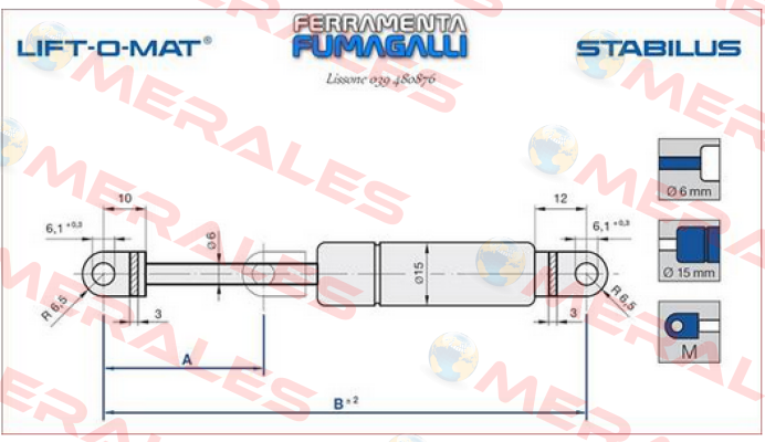 LIFT-O-MAT 4775SX 400N Stabilus