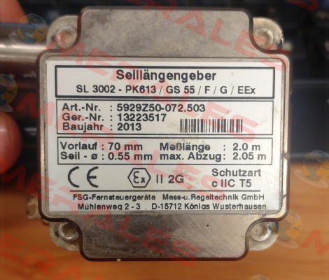 SL3002-PK613  FSG Fernsteuergeräte