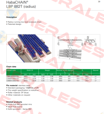 C0882K1200LFTR-N4 Habasit